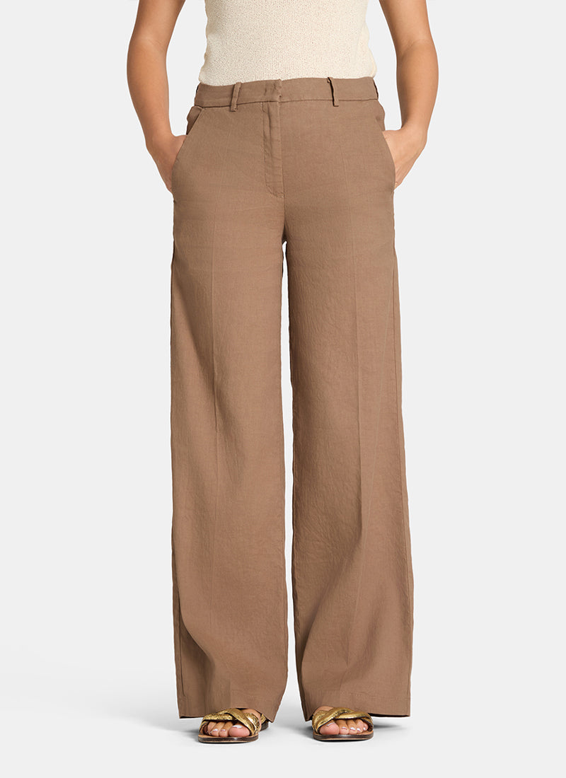 Cambio Mira A-Line Linen Pants