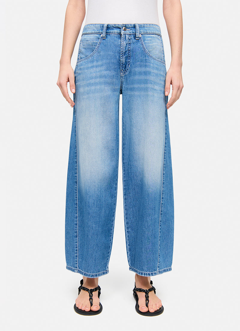 Orla Barrel Lightweight Denim Jeans by Cambio
