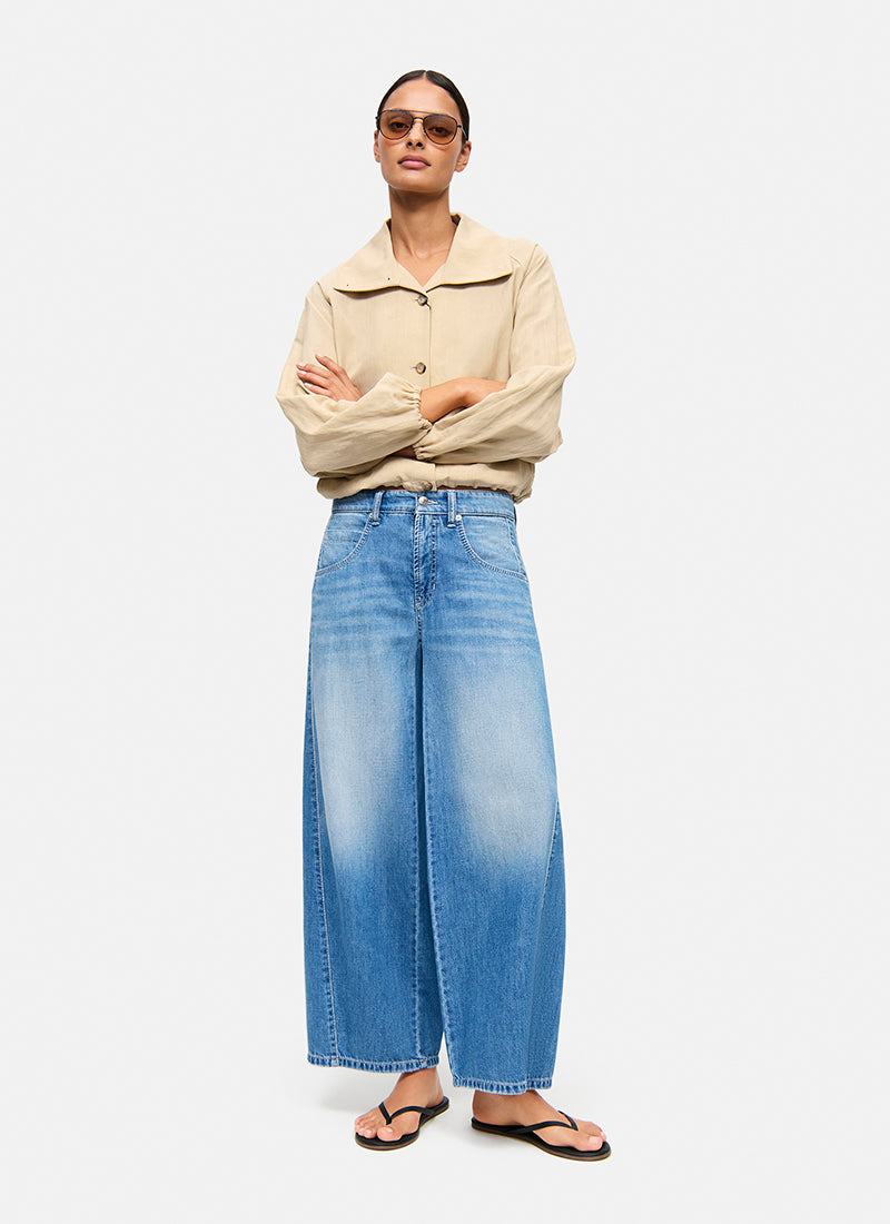 Orla Barrel Lightweight Denim Jeans by Cambio