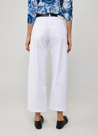 Cambio Oria Pure White Wide Leg Jeans