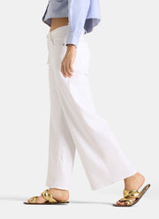 Cambio Palazzo Crop Denim Jeans