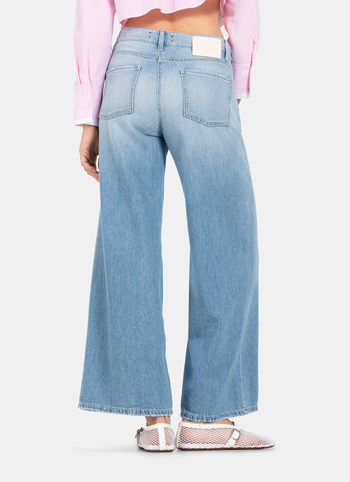 Cambio Palazzo Crop Wide Leg Jean