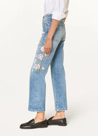 Cambio Paris Floral Flare Jeans