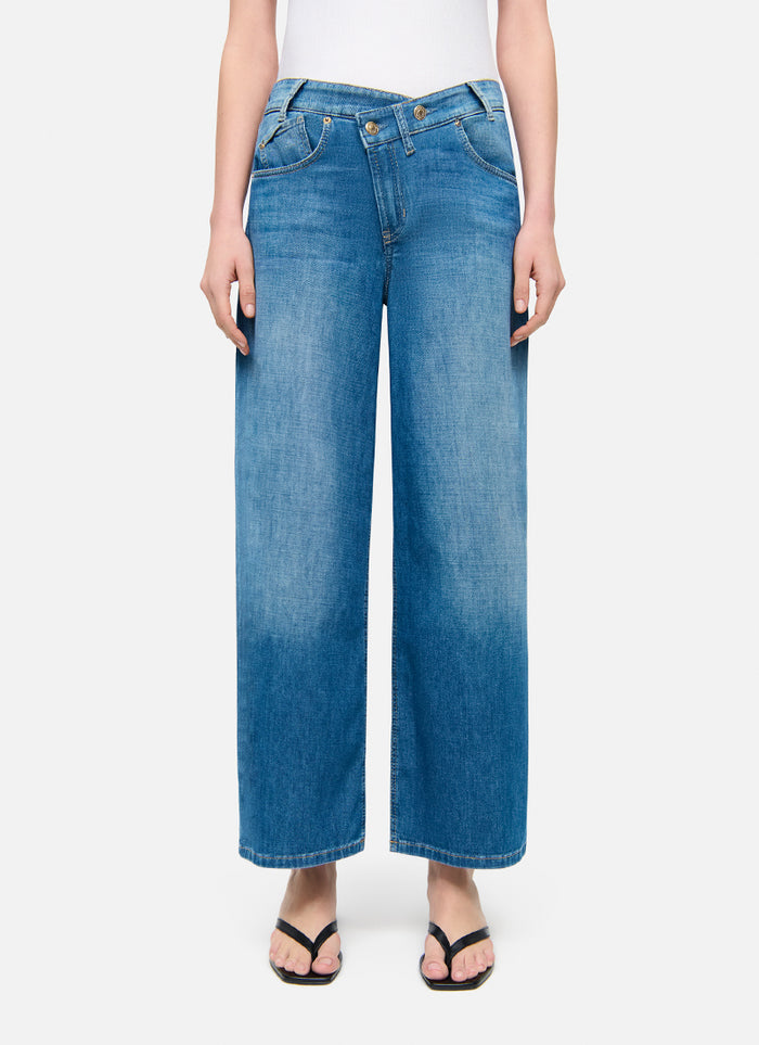 Cambio Baggy Asymmetrical Jeans