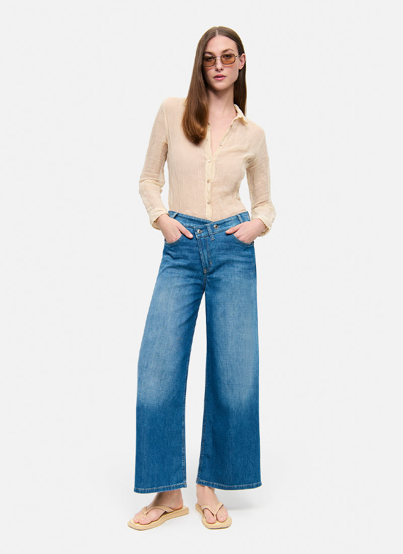Baggy Asymmetrical Jeans by Cambio