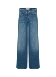 Cambio Baggy Asymmetrical Jeans
