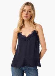 Racer Charmeuse Cami Navy by CAMI NYC