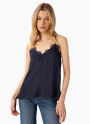 Racer Charmeuse Cami Navy by CAMI NYC