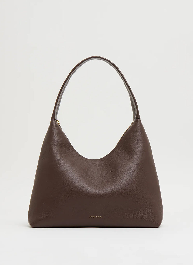 Candy Leather Hobo Bag Chocola
