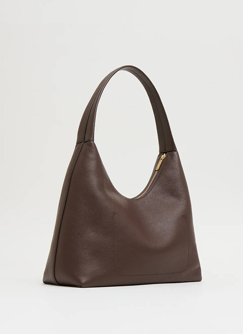 Candy Leather Hobo Bag Chocola