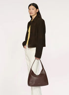 Candy Leather Hobo Bag Chocola