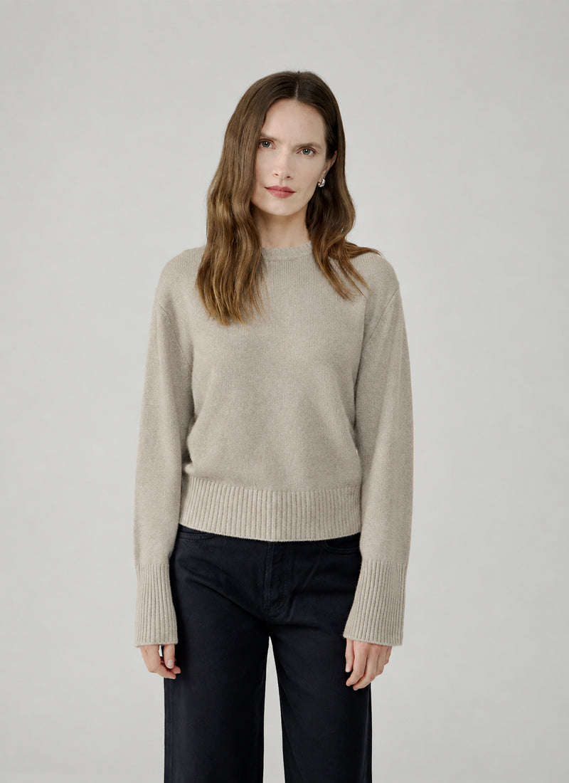 Cashmere Ribbed Cuff Sweater by FTC Cashmere at Andrews