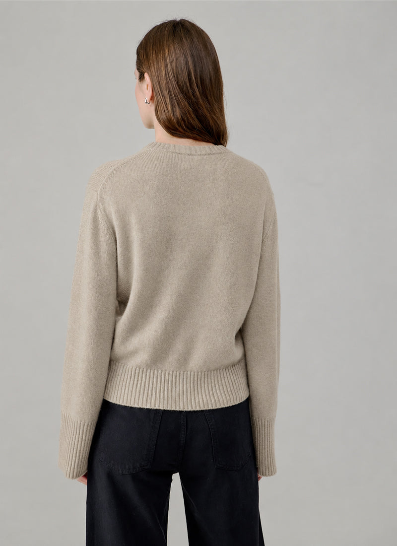Cashmere Ribbed Cuff Sweater by FTC Cashmere at Andrews