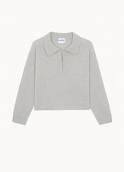 Aenora Cashmere Johnny Collar Sweater