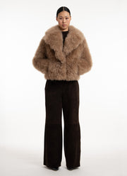 Cashmere Goat Crop Jacket