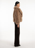 Cashmere Goat Crop Jacket