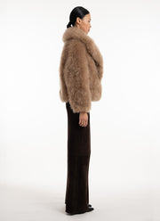 Cashmere Goat Crop Jacket