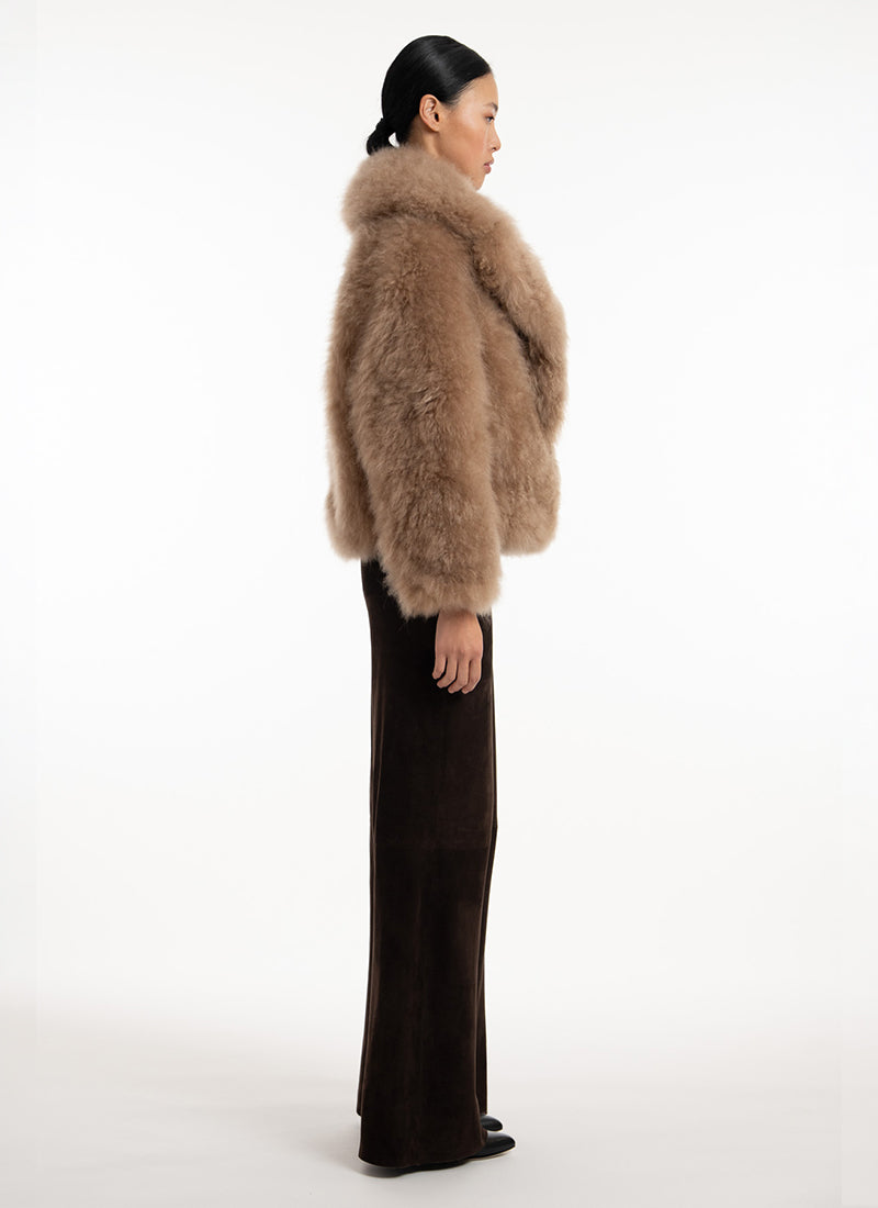 Cashmere Goat Crop Jacket