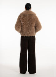 Cashmere Goat Crop Jacket