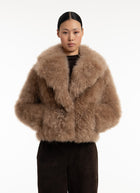 Cashmere Goat Crop Jacket