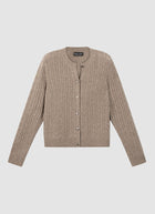 Cashmere Metal Fibre Knit Cardigan