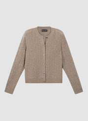 Cashmere Metal Fibre Knit Cardigan