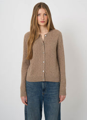 Cashmere Metal Fibre Knit Cardigan