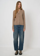 Cashmere Metal Fibre Knit Cardigan