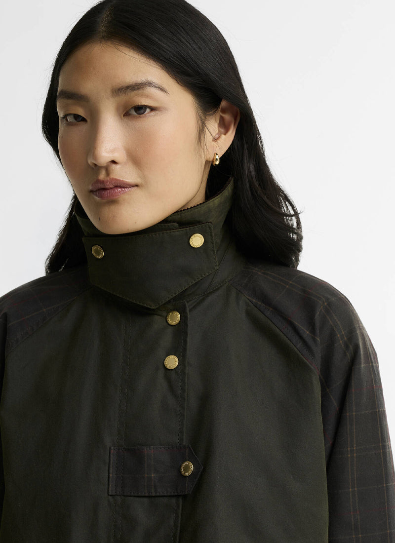 Checked Kirklees Wax Jacket