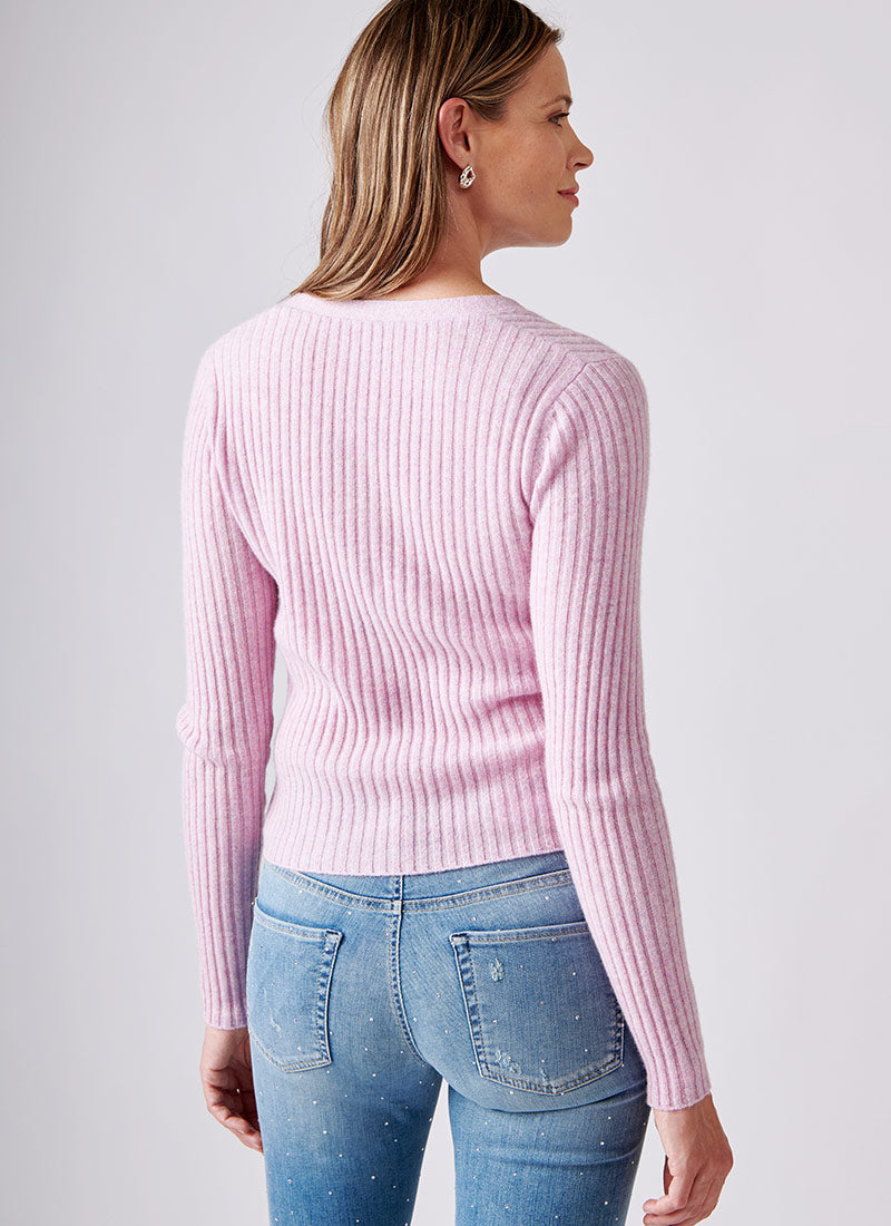 Autumn Cashmere Rib Knit Cardigan
