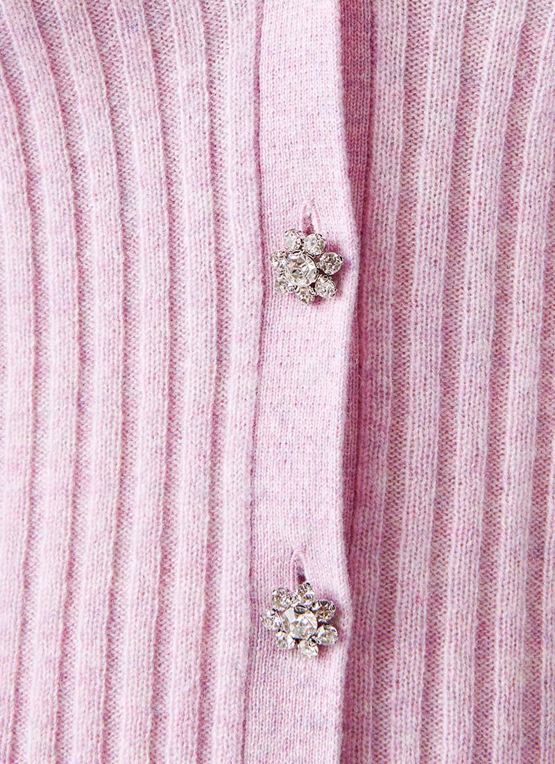 Autumn Cashmere Rib Knit Cardigan