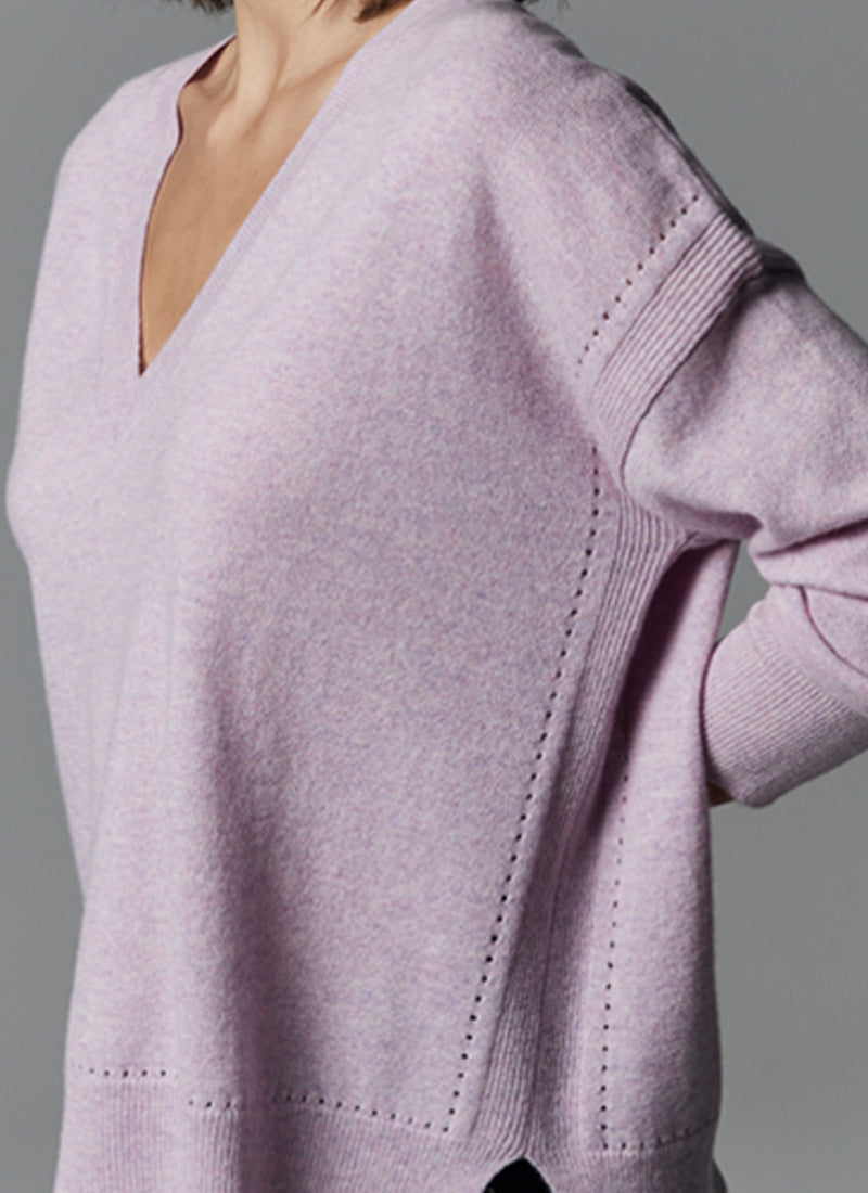 Autumn Cashmere Knitted V-Neck Sweater