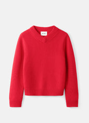 Chunky V-Neck Pullover