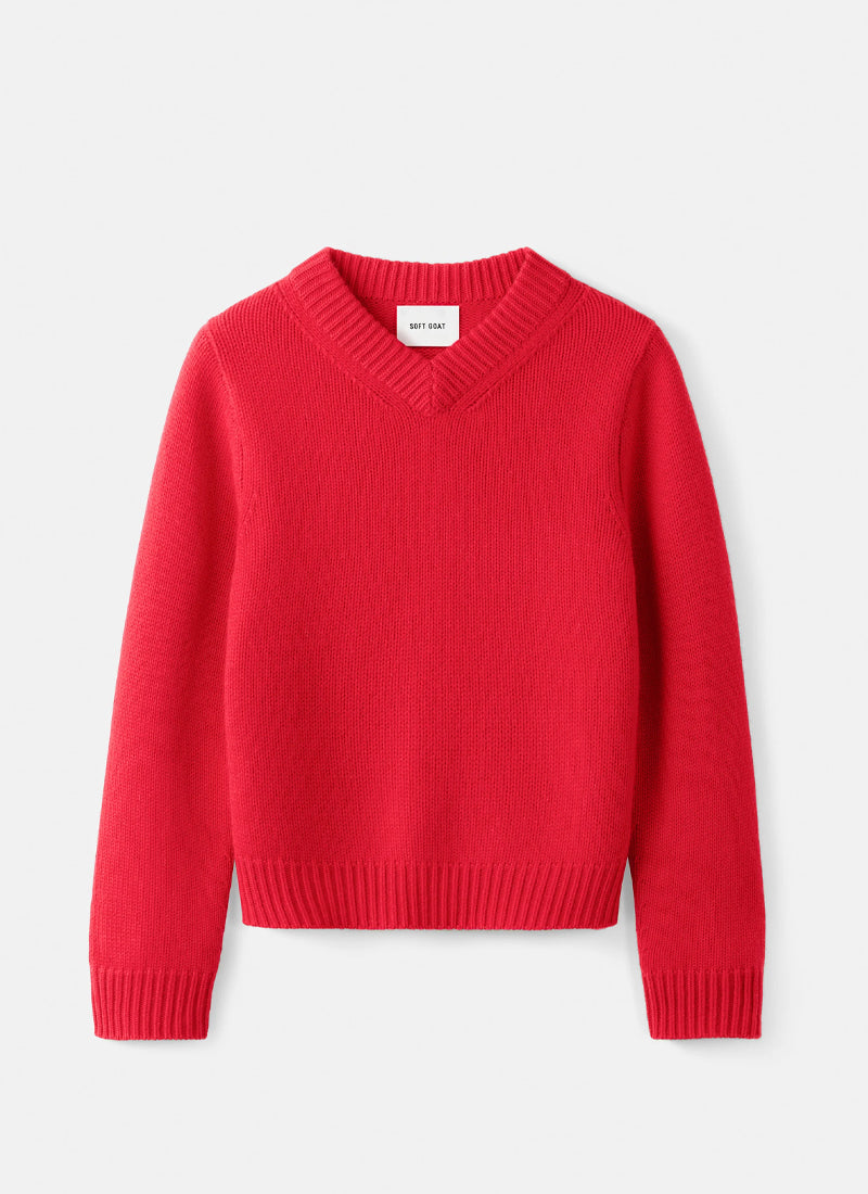 Chunky V-Neck Pullover