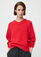 Chunky V-Neck Pullover