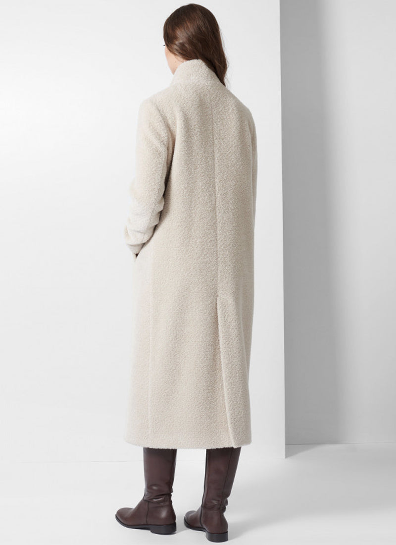 Cinzia Rocca Wool and Alpaca Notch Collar Coat