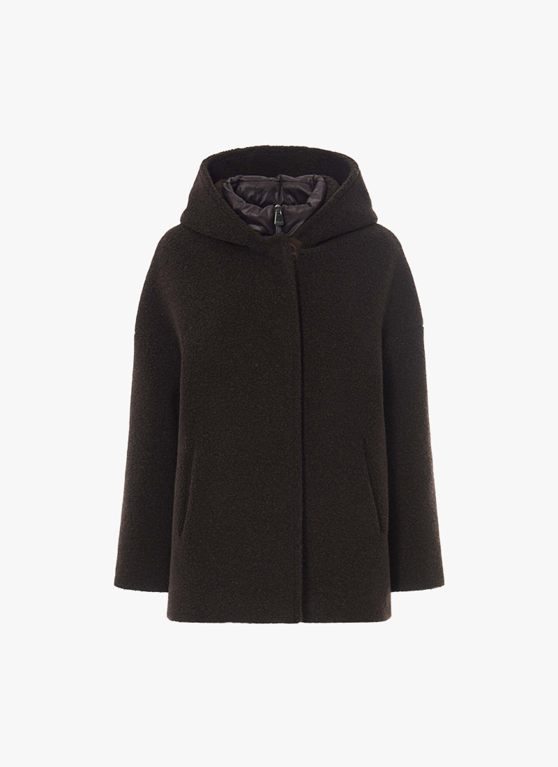 Boucle Hooded Jacket