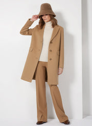 Cashmere Wool Single Breasted Coat