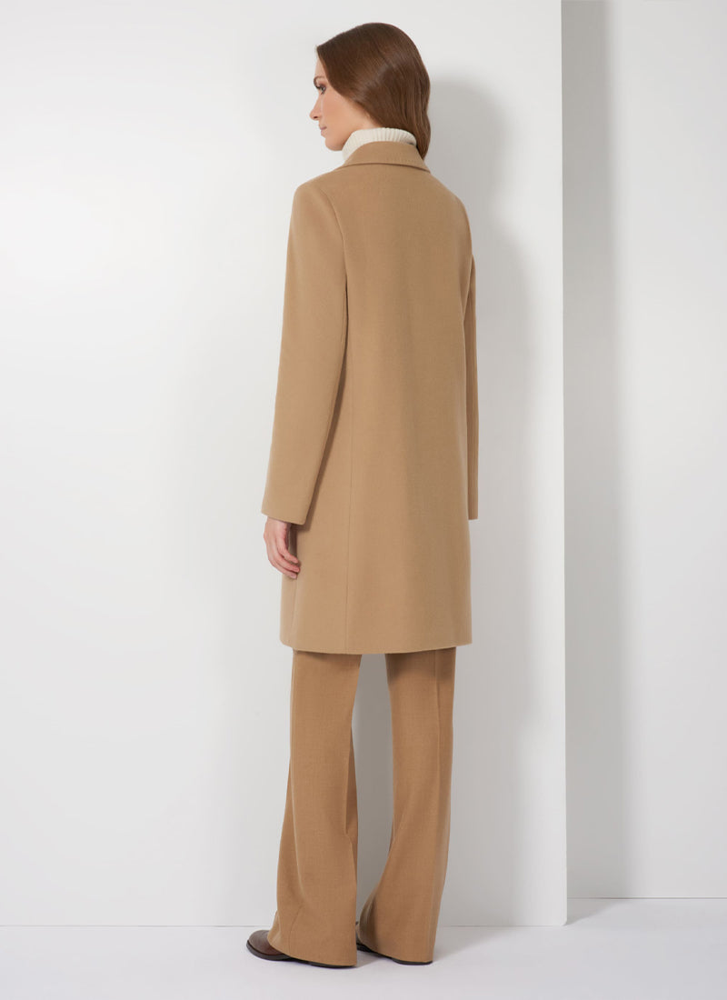 Cashmere Wool Single Breasted Coat