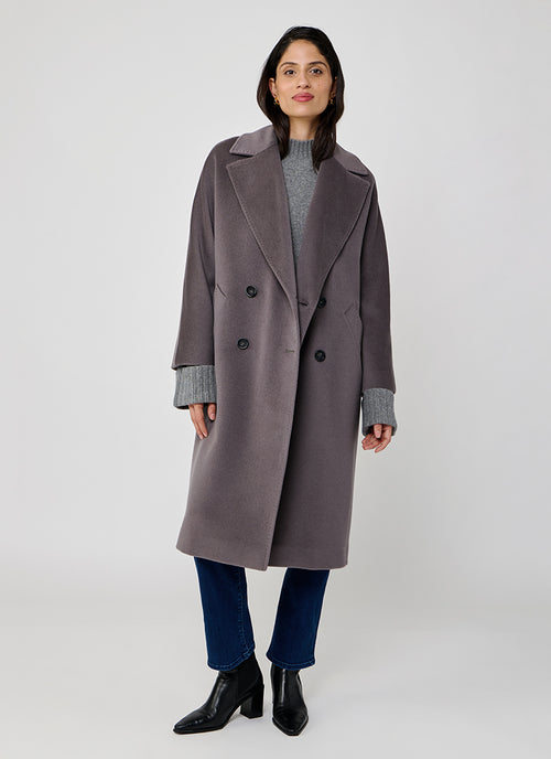 Cinzia Rocca Double Breasted Raglan Coat