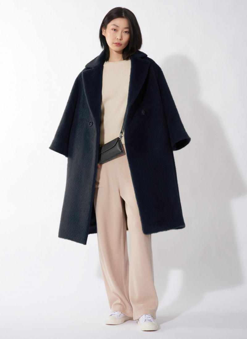 Alpaca Double Breasted Coat by Cinzia Rocca | Andrews