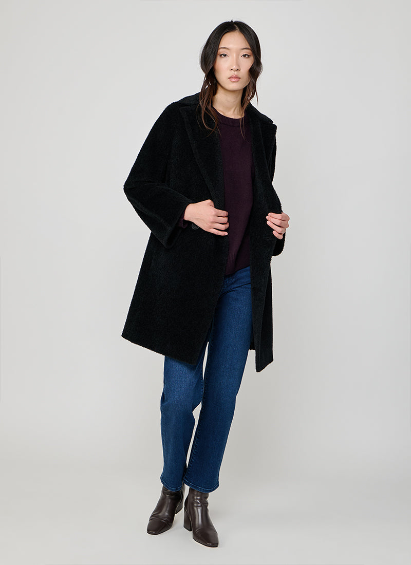 Alpaca Double Breasted Coat by Cinzia Rocca | Andrews
