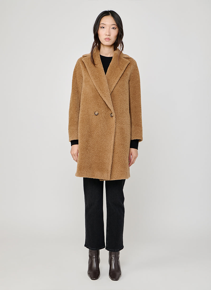Alpaca Double Breasted Coat by Cinzia Rocca | Andrews