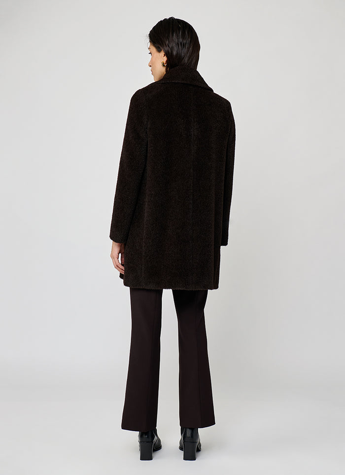 Cinzia Rocca Alpaca Single Breasted Coat