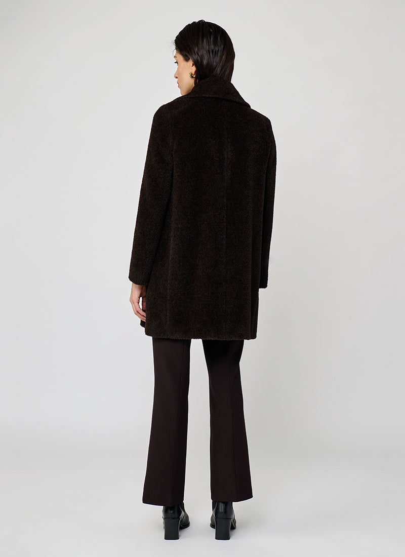 Cinzia Rocca Alpaca Single Breasted Coat