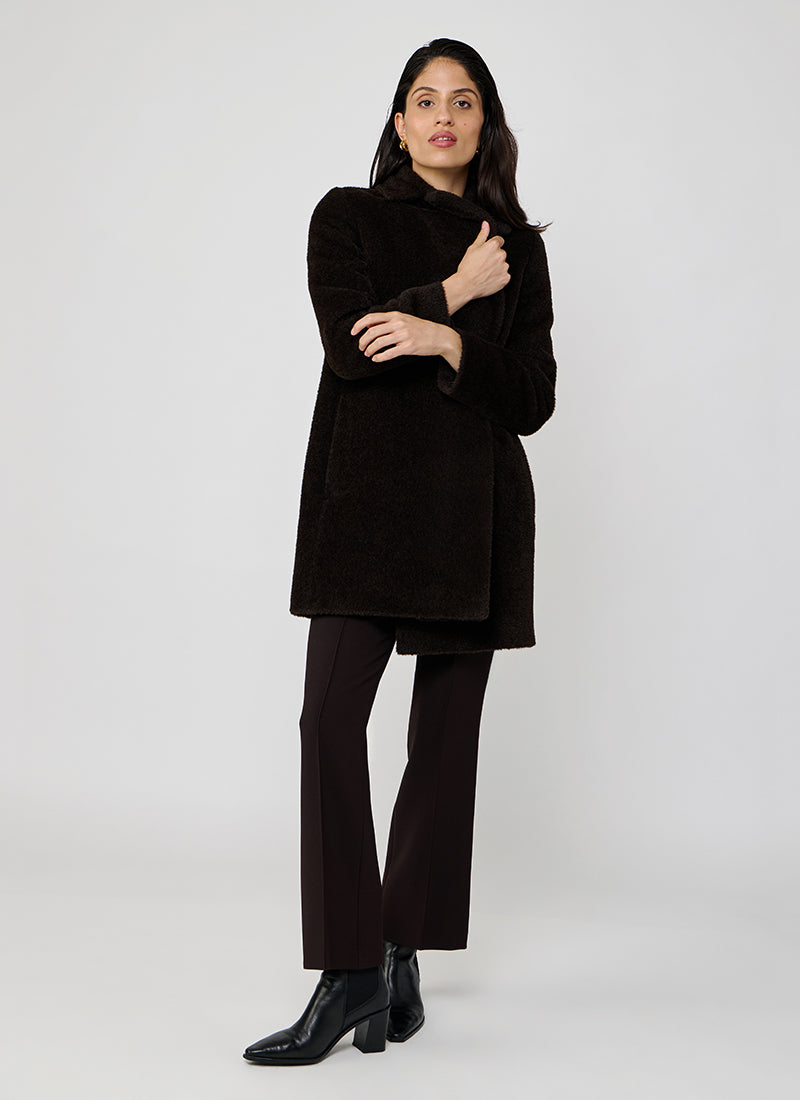 Cinzia Rocca Alpaca Single Breasted Coat