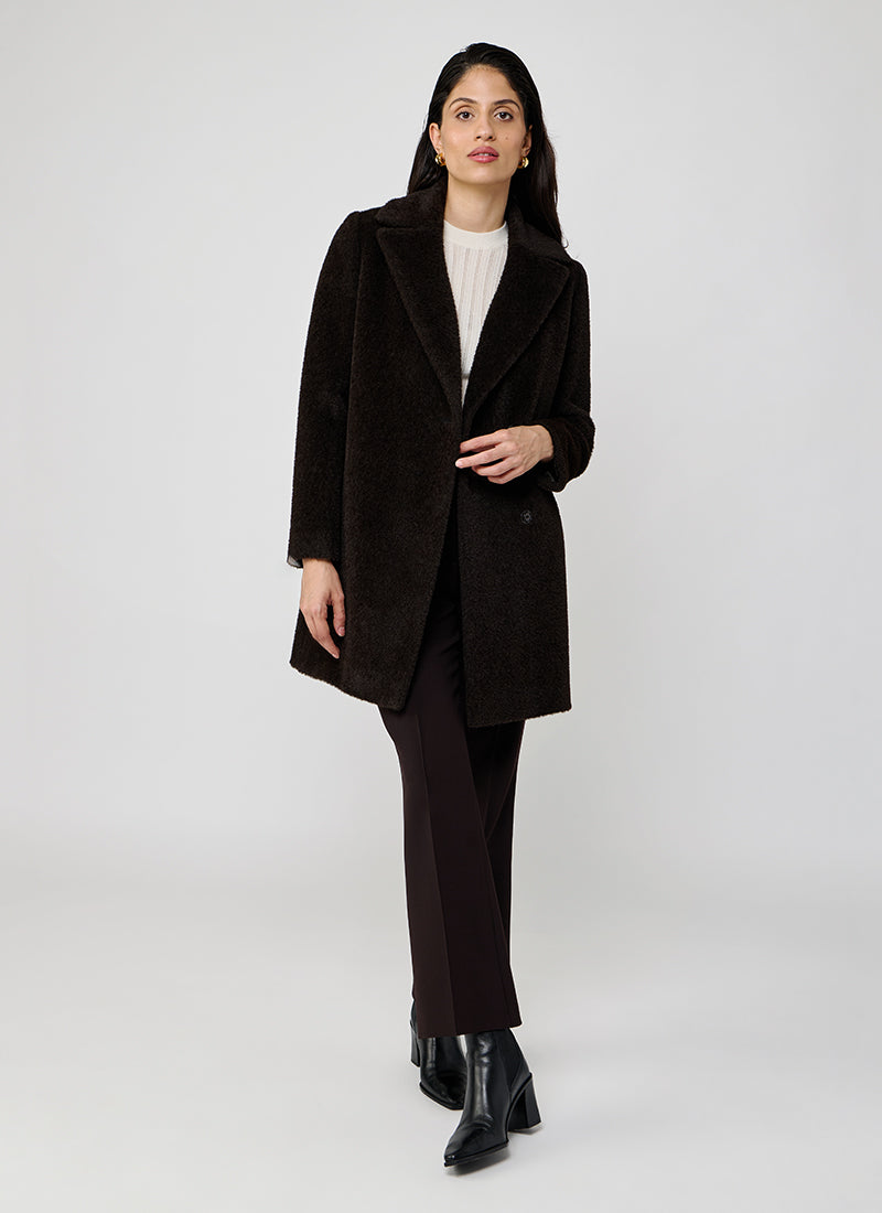 Cinzia Rocca Alpaca Single Breasted Coat