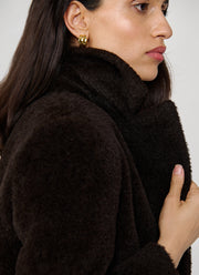 Cinzia Rocca Alpaca Single Breasted Coat
