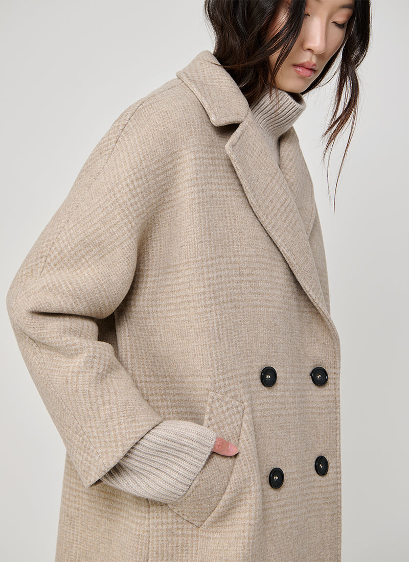  Plaid Double Breasted Coat by Cinzia Rocca at Andrews 