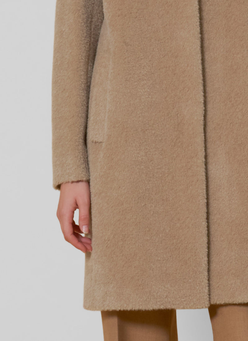 Alpaca Notch Collar Coat by Cinzia Rocca at Andrews